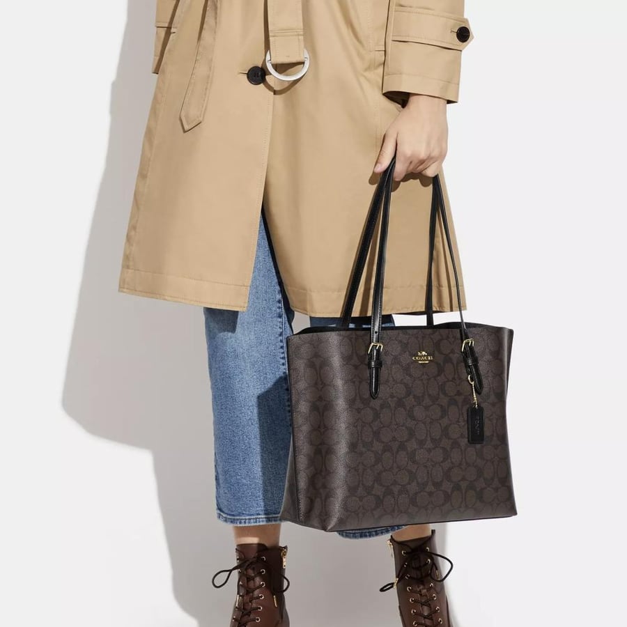 Tote bag Toti Coach Coach Mollie Tote Bag in signature canvas