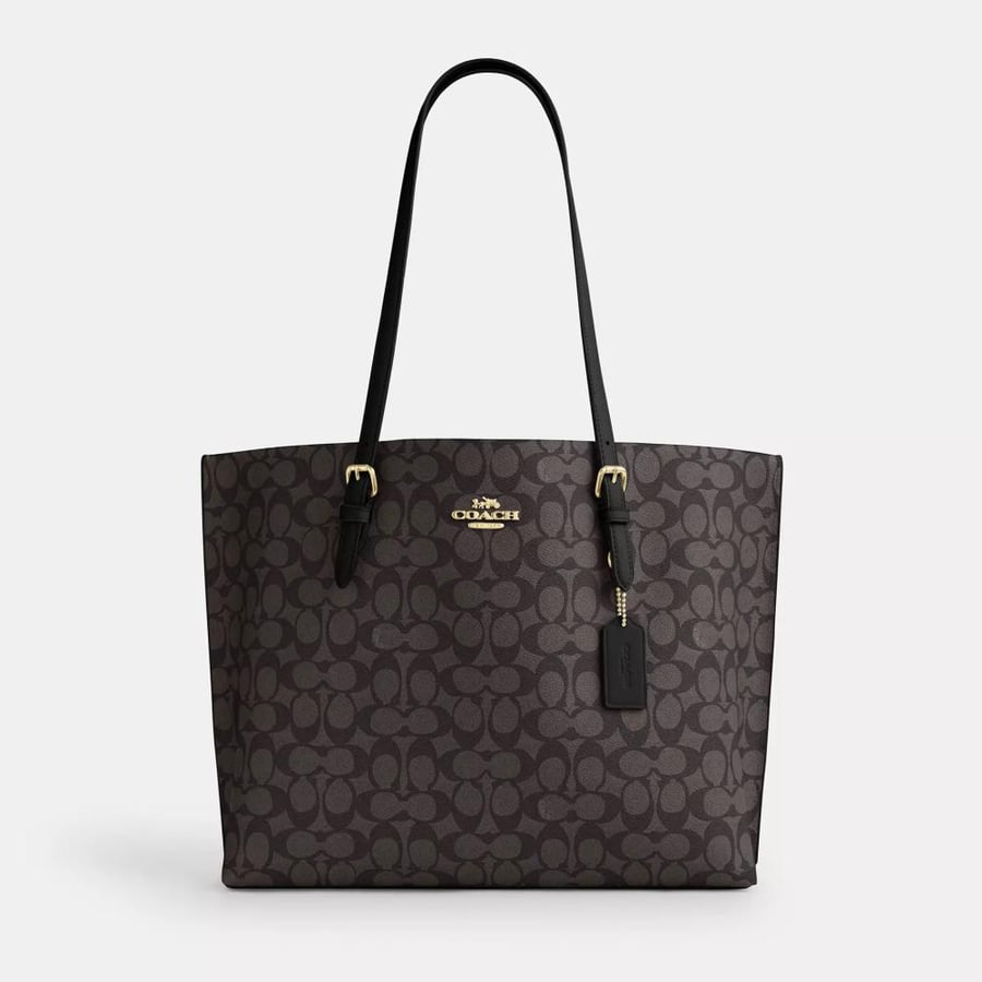 Tote bag Toti Coach Coach Mollie Tote Bag in signature canvas