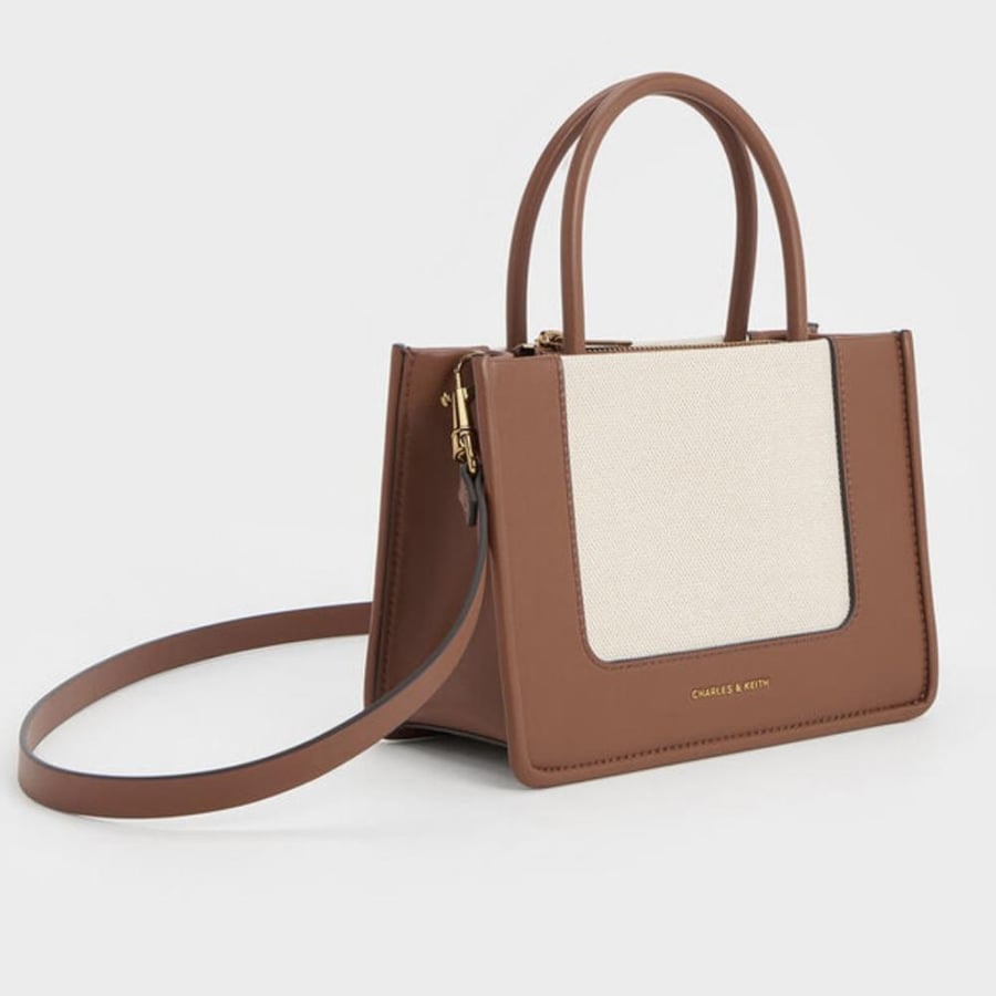 Mini Daylla Canvas Tote Bag  charles and keith | تشارلز اند كيث