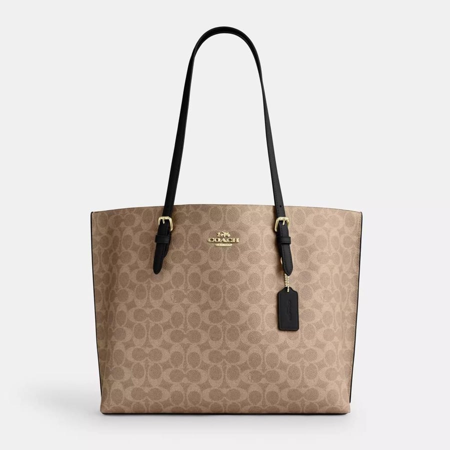 Tote bag Toti Coach Coach Mollie Tote Bag in signature canvas