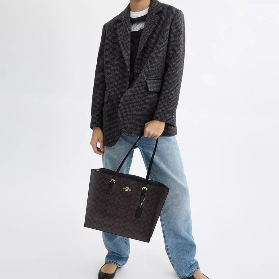 Tote bag Toti Coach Coach Mollie Tote Bag in signature canvas