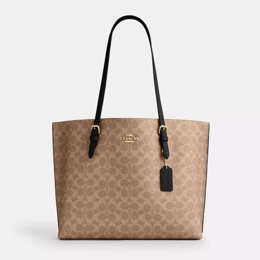 Tote bag Toti Coach Coach Mollie Tote Bag in signature canvas
