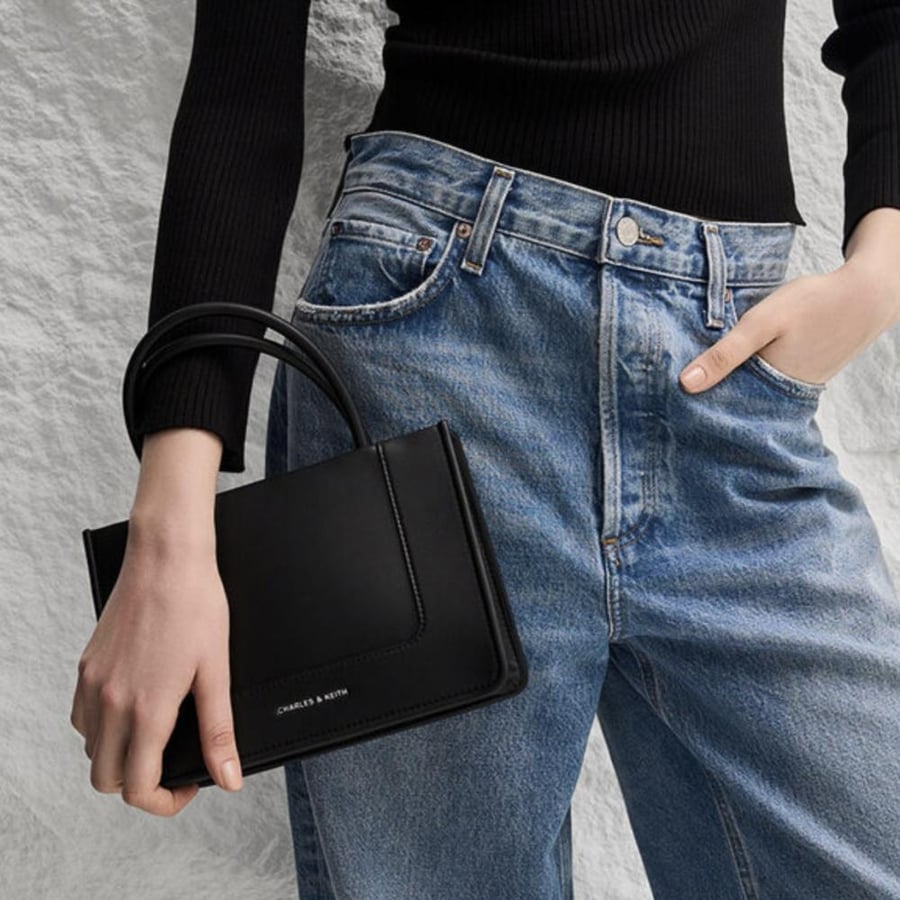 Mini Daylla Canvas Tote Bag  charles and keith | تشارلز اند كيث