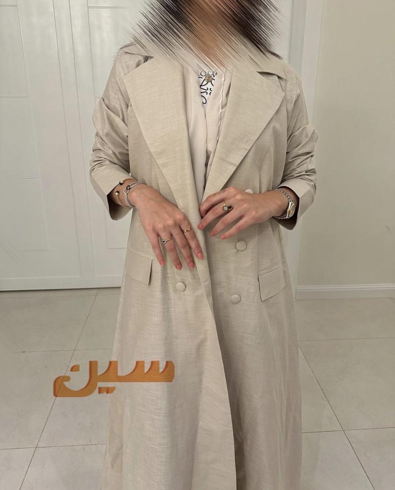 عبايه كوت لنن هندي