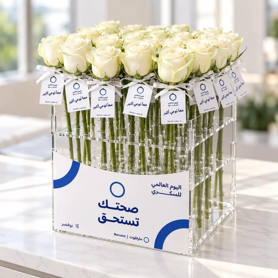 ستاند أكريليك لليوم العالمي للسكري