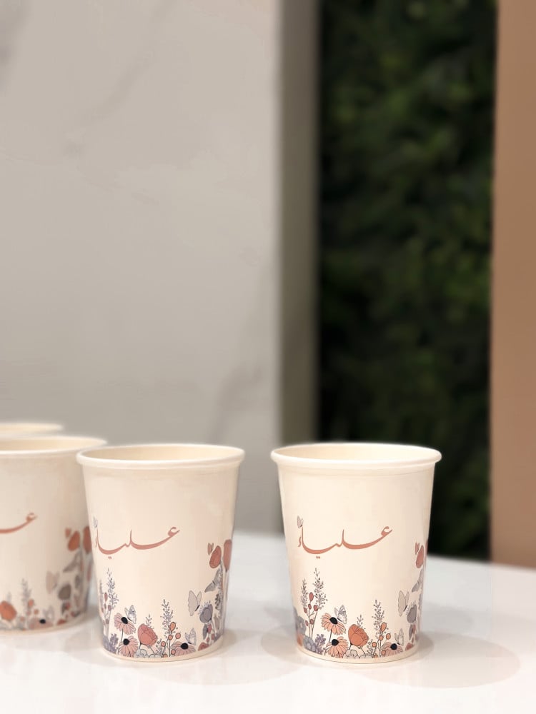 Paper cups (tea and cappuccino)