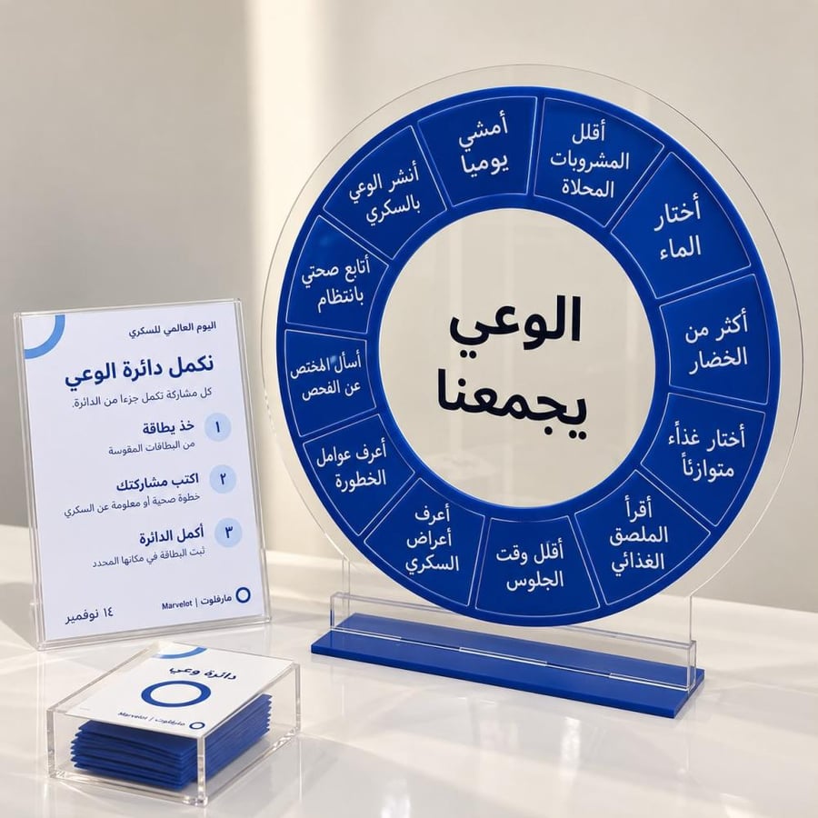 استاند دائرة معًا لوعي أكبر – اليوم العالمي للسكري