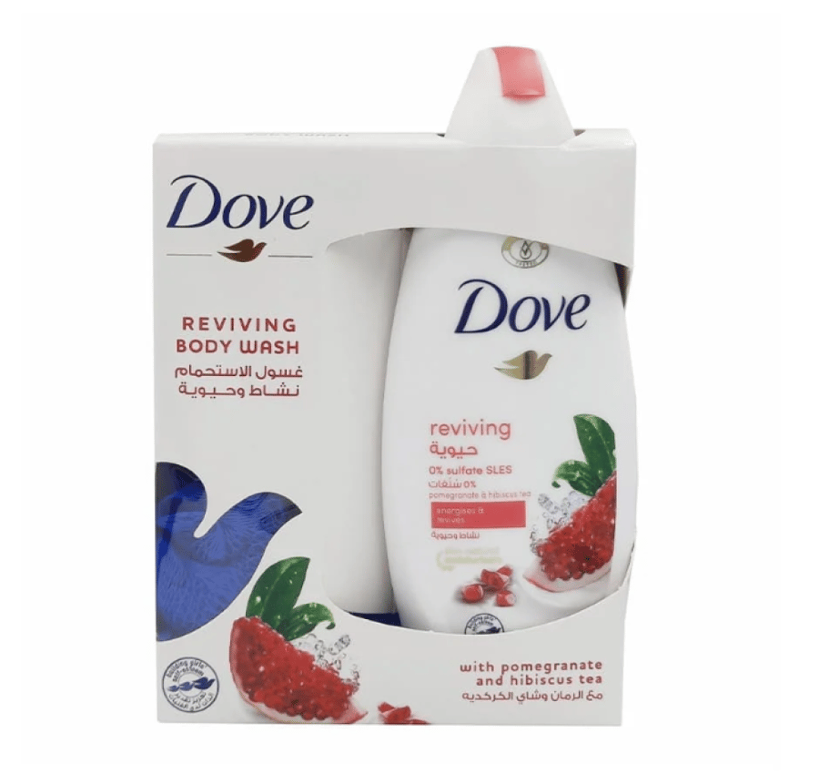 Dove body wash with loofah 250 ml