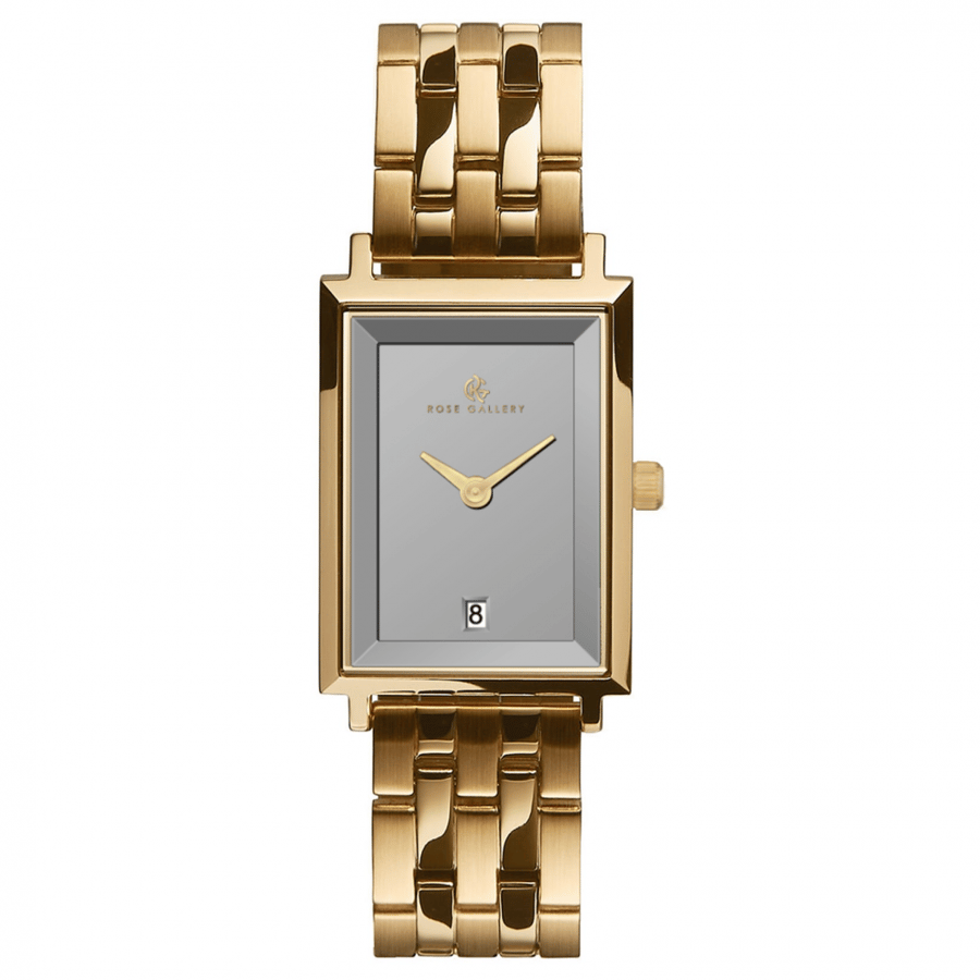 Women's Desire watch, plain, gold steel