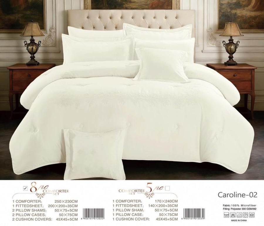 Duvet cover set for two, 8 pieces, 580037