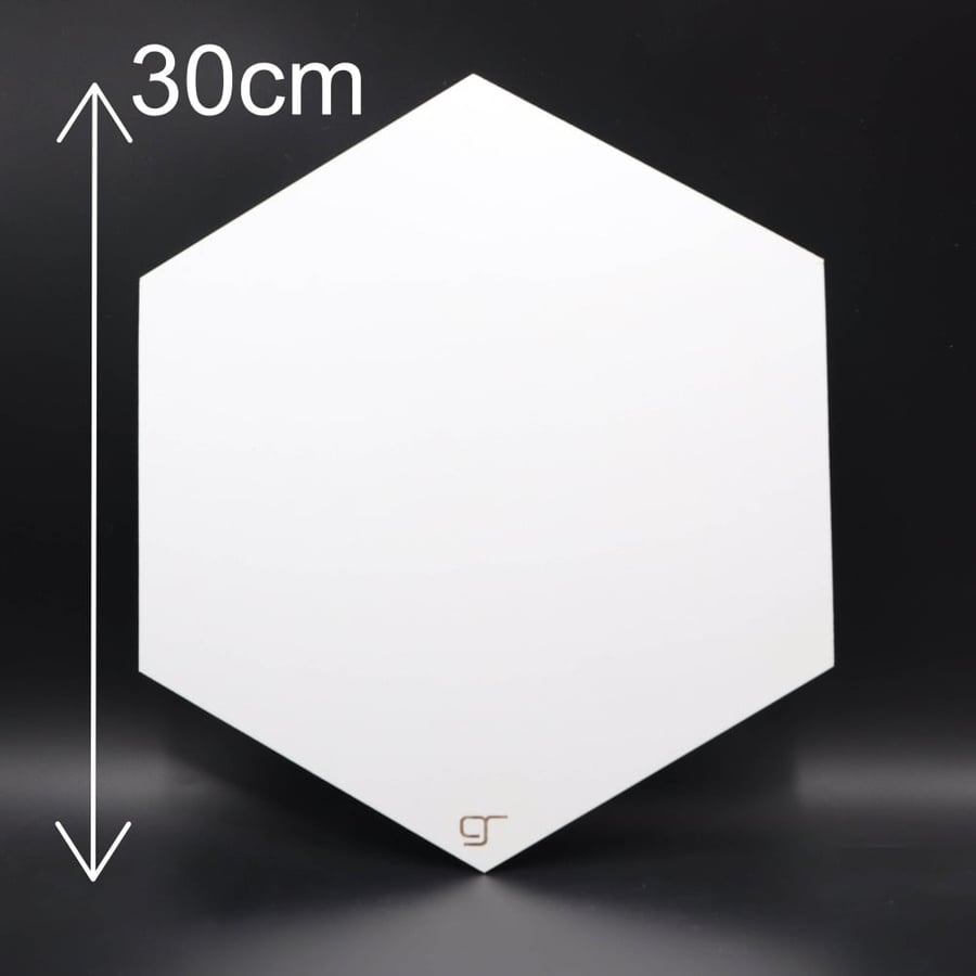لوح خشب MDF سداسي مقاس 30*26 سم (1 حبة)
