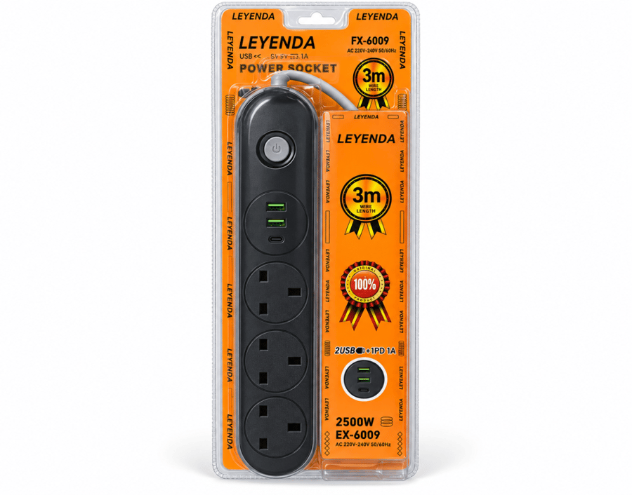 مشترك كهربائي لييندا LEYENDA EX-6009 بقوة 2500 واط – 3 متر