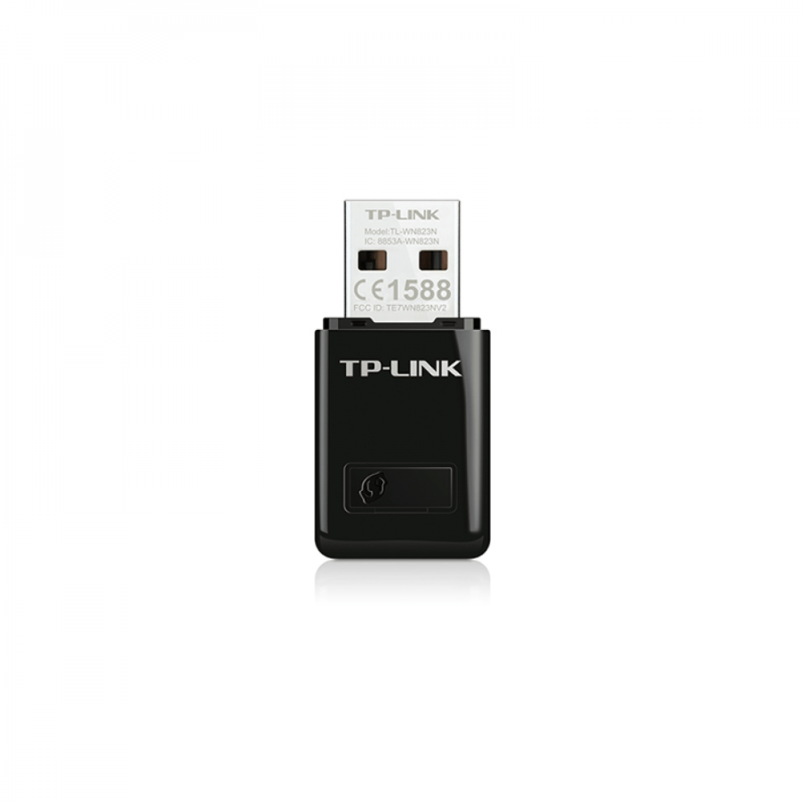 محول شبكة لاسلكي تي بي لينك ميني TL-WN823N بمنفذ USB بسرعة 300Mbps