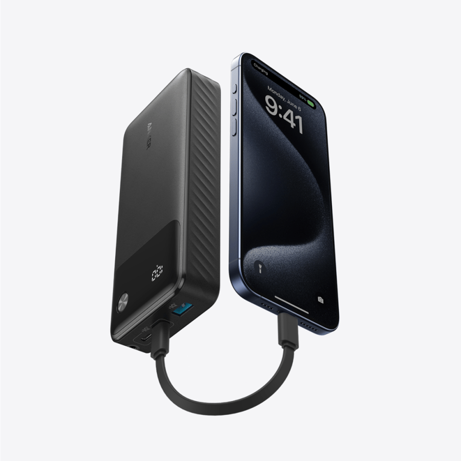 انكر بطارية متنقلة K20 بقوة 30 واط 20,000 مع شاشة رقمي 2منفذ PD و 1منفذ USB