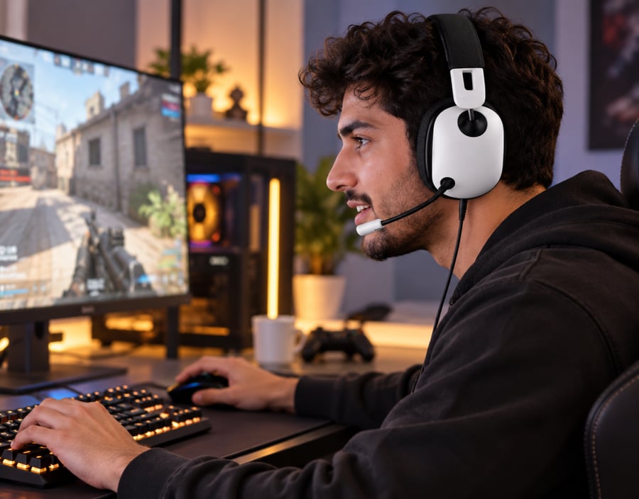 بيسوس سماعة ألعاب سلكية GoPlay 1+ Max بصوت محيطي افتراضي 7.1