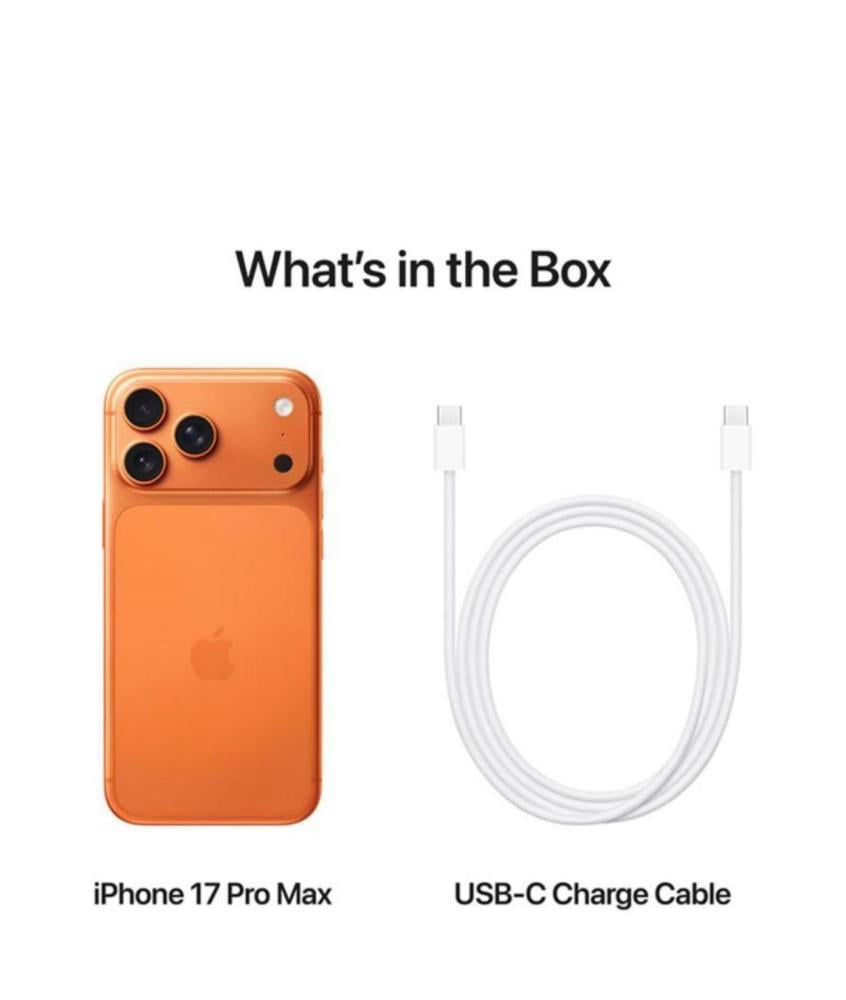 Apple آيفون 17 برو ماكس 256 جيجابايت برتقالي كوني