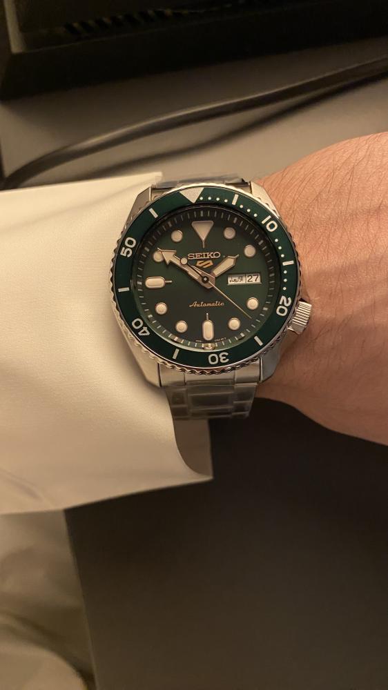 ساعة سيكو diver اوتوماتيك - حجم 42.5 اللون اخضر