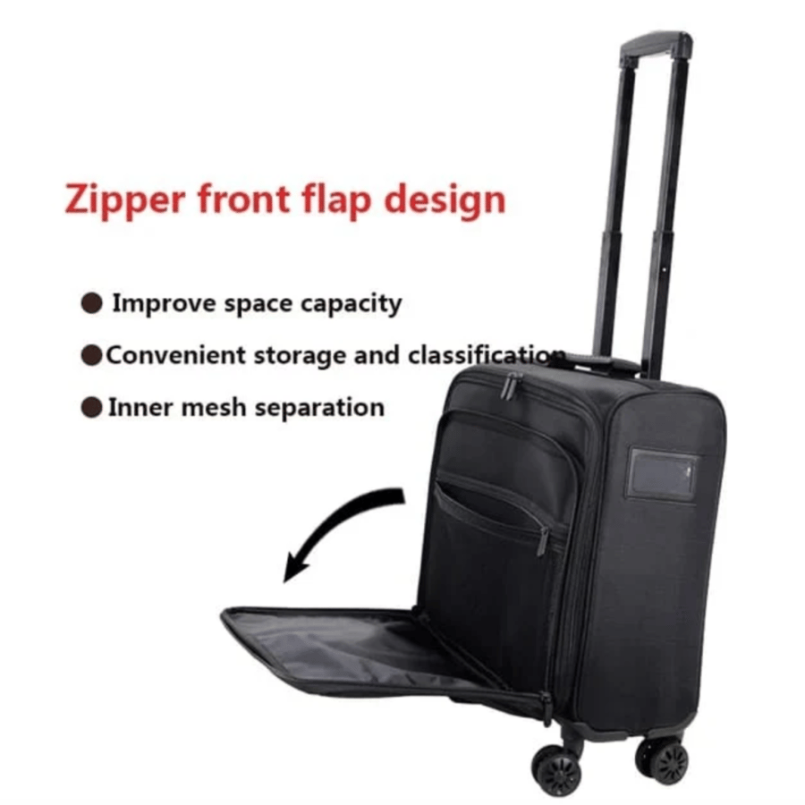Makeup bag fabric from Salon System - black
