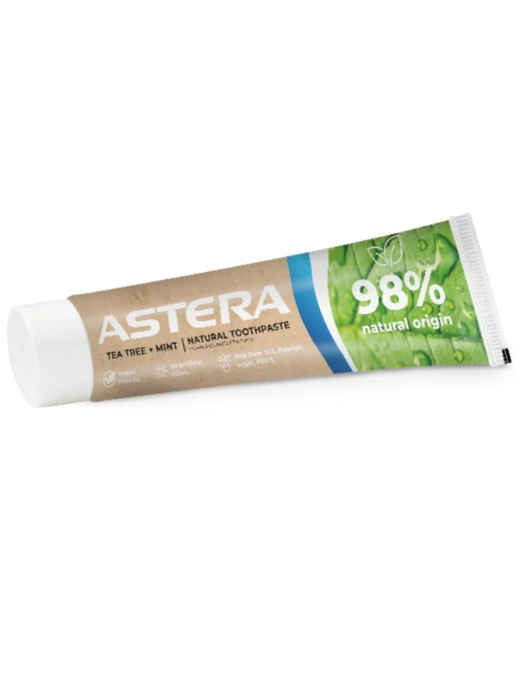 Natural toothpaste with natural charcoal and mint, fluoride-free, from Estira - 75 ml