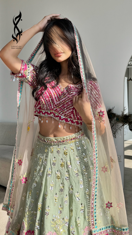 Sari Indian with bright colors