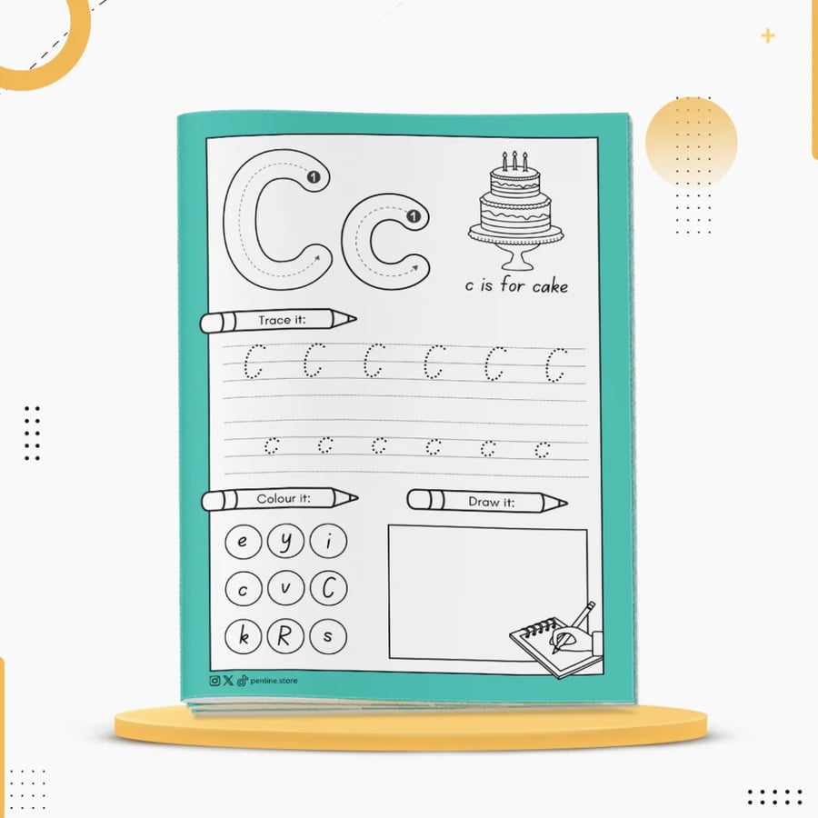 كراسة تعلم الكتابة الإنجليزية للأطفال