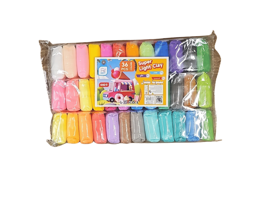 Colored clay, 36 pieces