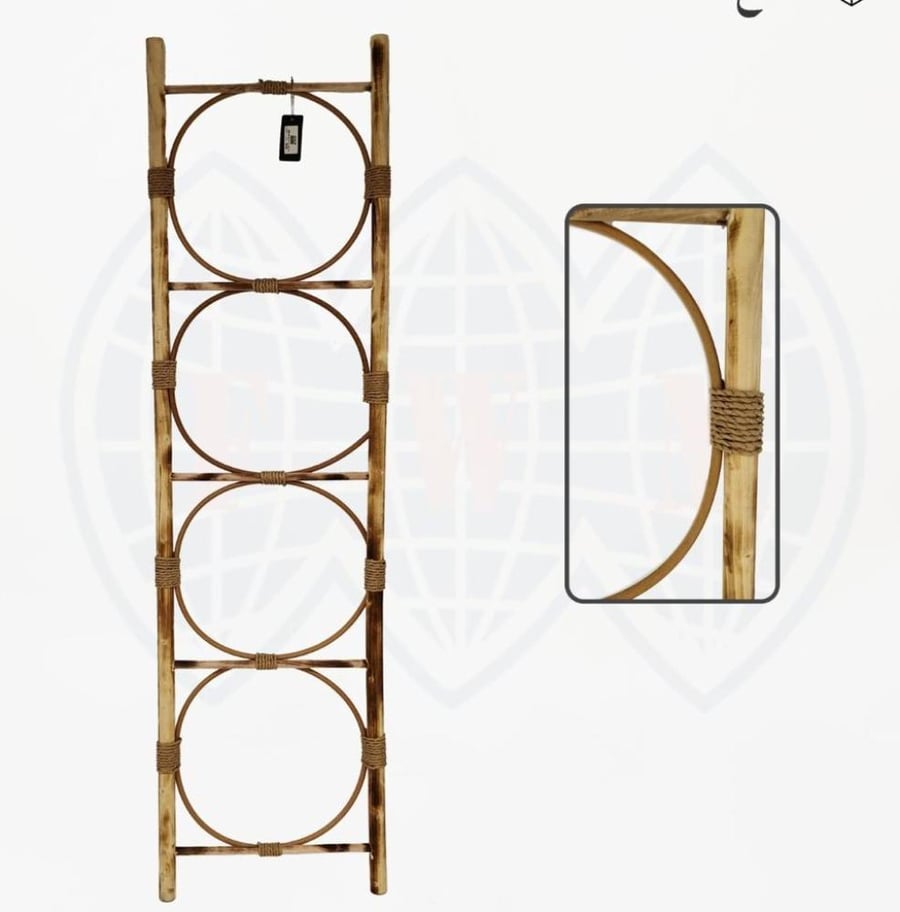 Burnt brown wood ladder 160*40