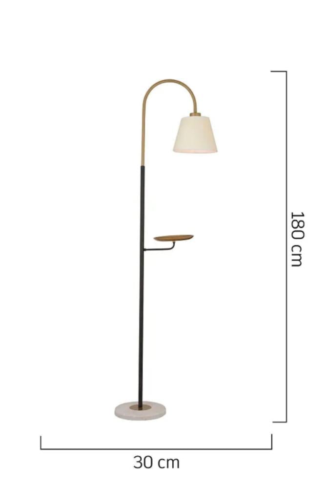 Lamp with a small table