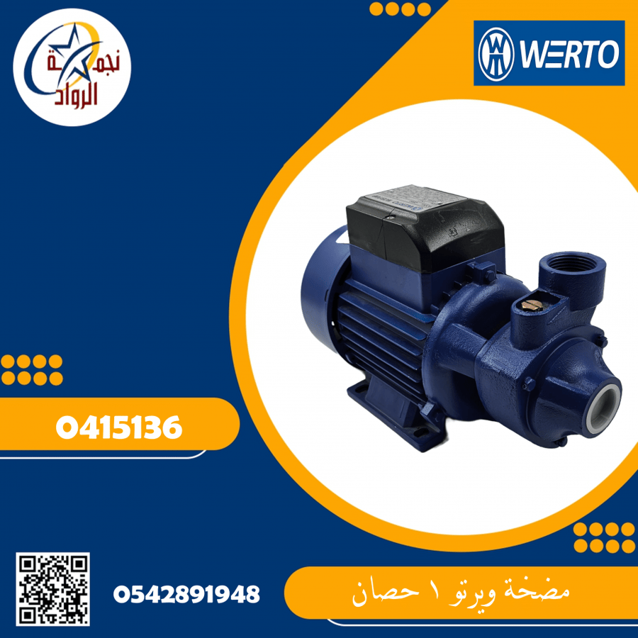 مضخة ويرتو 1 حصان 220V