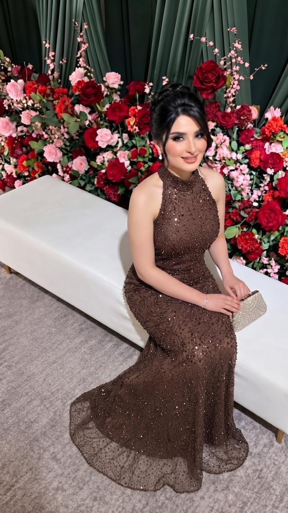 فستان "سحر الشوكولاتة الملكي
