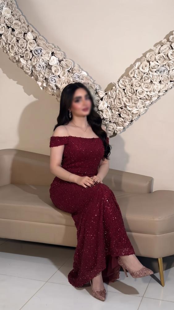 فستان لؤلؤة العنّاب الفاخر