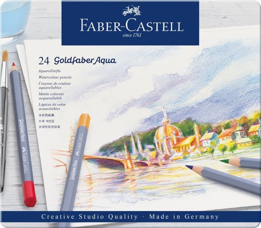 Faber Castell - أقلام ملونة مائية - ٢٤ لون