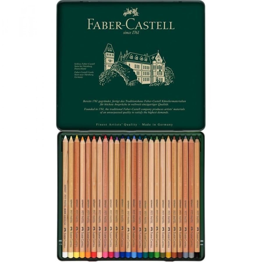 Faber Castell - ألوان باستل خشبية - 24 لون