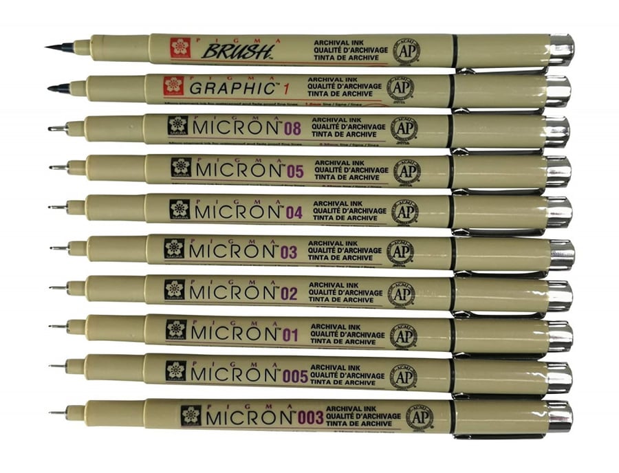 قلم ميكرون أسود بالحبة , Micron Pen  Black