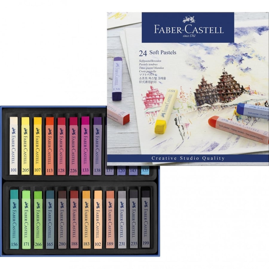 Faber Castell - سوفت باستيل - ٢٤ لون