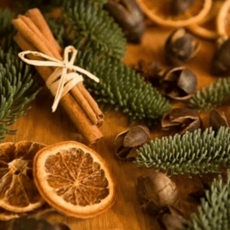 زيت عطر البرتقال والقرفة