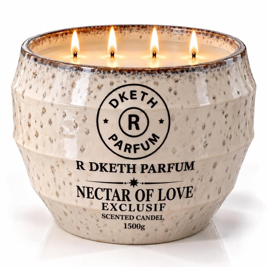 شمعة آر دكث نكتار أوف لوف إكسكلوسيف المعطّرة – 1500 غرام R Dketh Parfum Nectar of Love Exclusif Scented Candle – 1500g