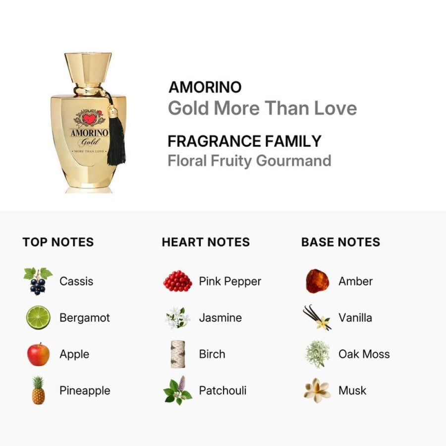 عطر امرينو جولد مور ذان اف 50ملAmorino Unisex Gold More Than Love EDP