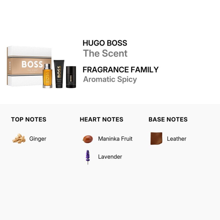 عطر هوغو بوس ذا سينت (ماء تواليت) 100 مل + جل استحمام 100 مل + مزيل عرق 75 مل