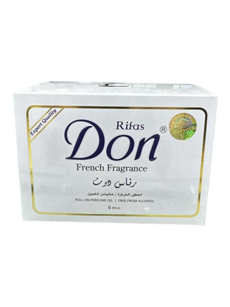 عطر دون رول خالي من الكحول 6 مل درزن 12حبه
