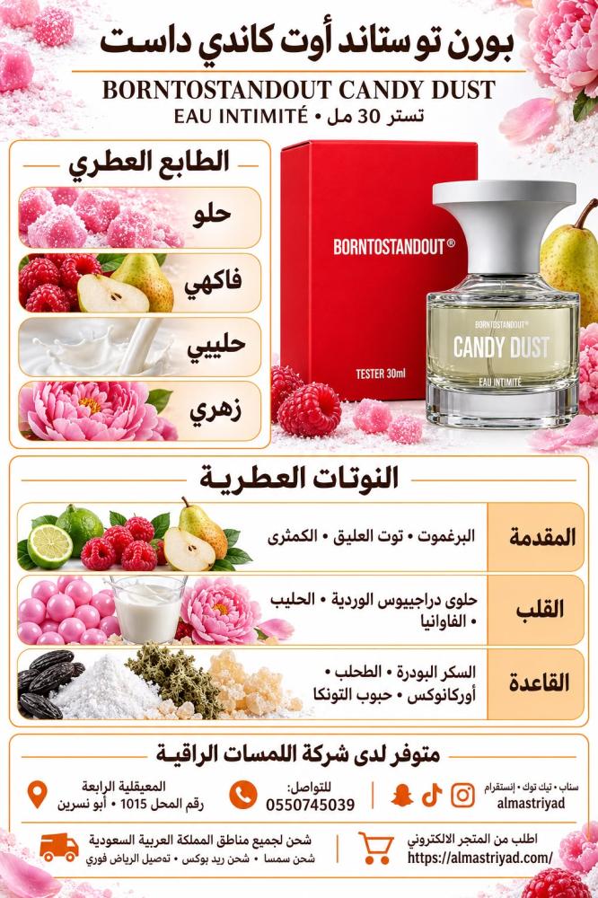 تستر بورن تو ستاند آوت كاندي داست أو دو تواليت 30 مل