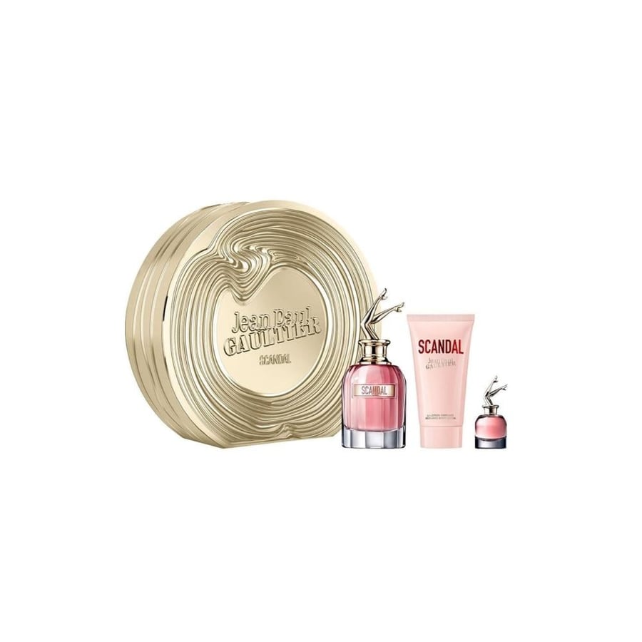 طقم جان بول غولتير سكاندال او دو بارفيوم (عطر 80مل+عينة للشنطة 6مل+بودي لوشن 75مل)