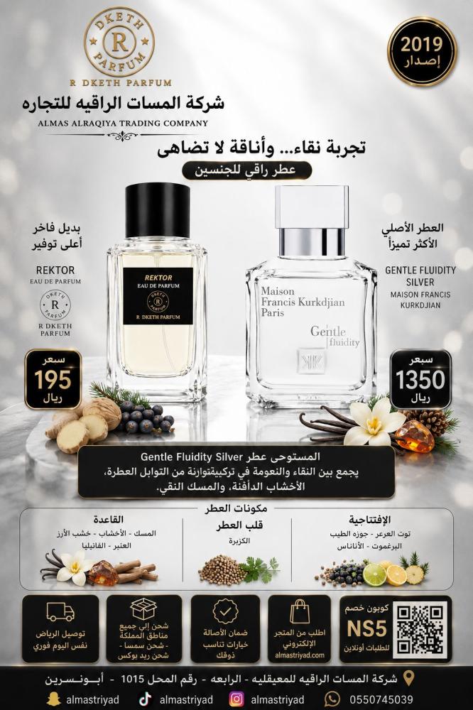 عطر مستوحئ اردكت جينتل فلوديتي سيلفر-رتور ايدي برفيوم 100مل