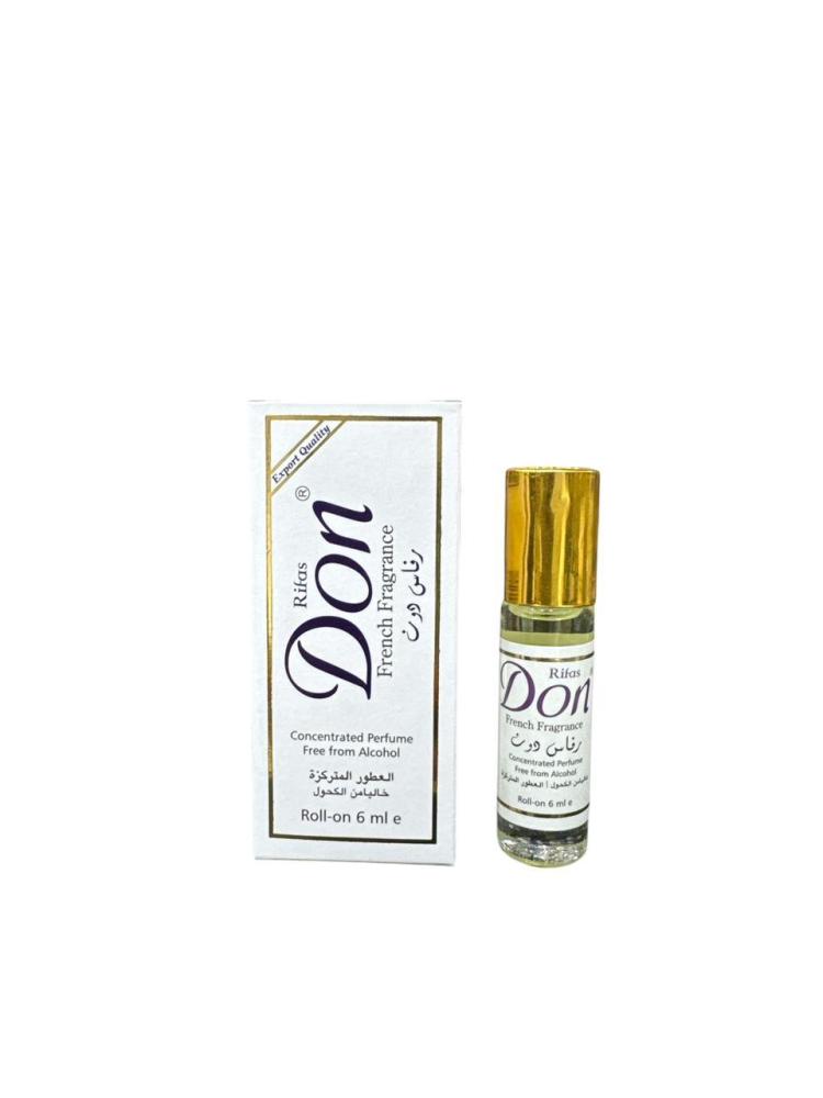 عطر دون رول خالي من الكحول 6 مل درزن 12حبه