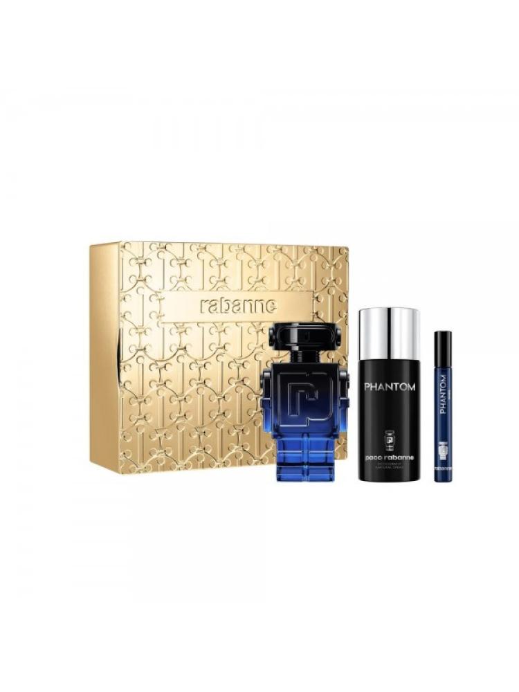طقم رابان فانتوم اودي بارفيوم انتنس رجالي 100 مل+عطر بخ 10 مل +ديودرنت سبري 150 مل
