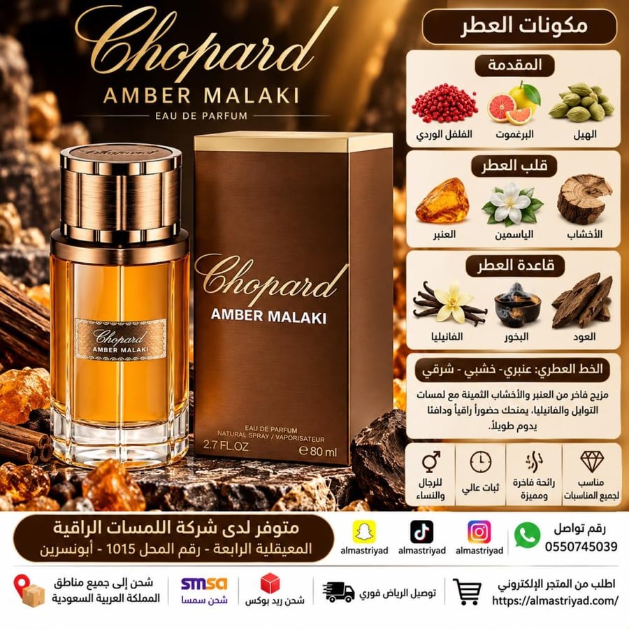 تستر شوبارد عنبر ملكي للرجال - او دي بارفان - حجم80 مل
