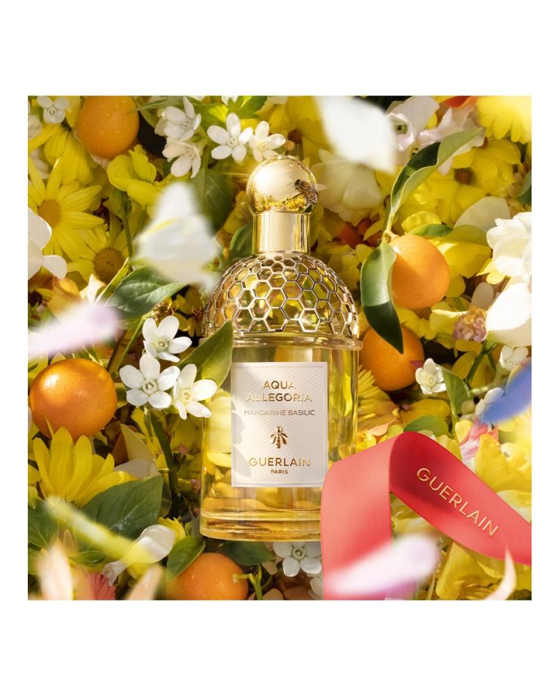 طقم عطر غيرلان أكوا أليغوريا ماندارين باسيليك للنساء - 125 مل + 7.5 مل + لوشن للجسم بالبرغموت 75 مل