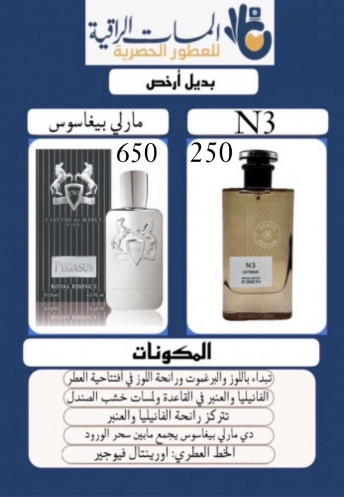 عطر مستوحى عطر ار دكت N3 برفيوم حجم75مل