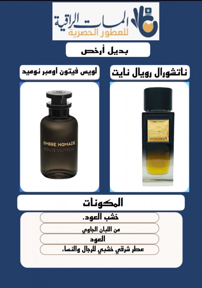 Perfume inspired by Oudess Collection Royal Night perfume, size 100ml tester