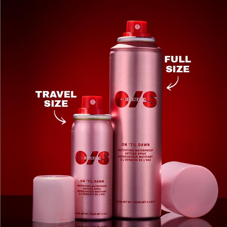 One Size On 'Til Dawn Mattifying Waterproof Setting Spray Big & Bitty Duo